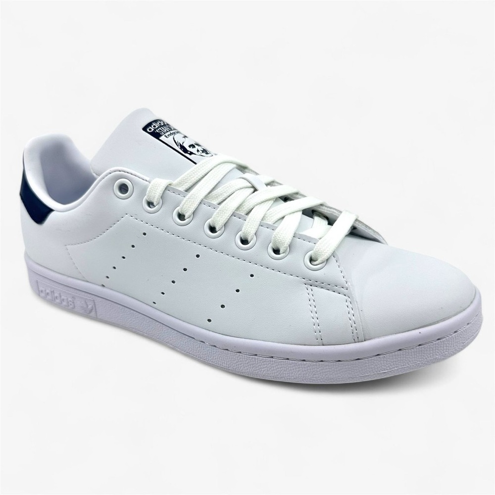 Adidas Stan Smith Classic White and Navy Sneakers